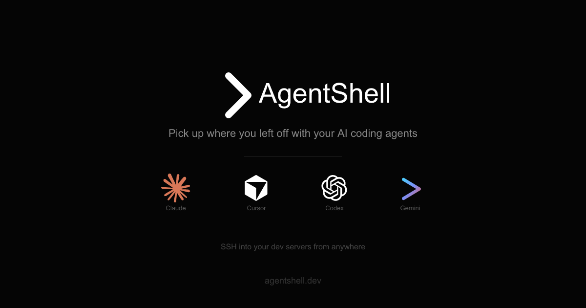 AgentShell - SSH for AI Developer Workflows